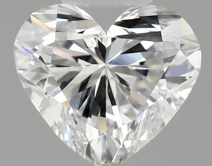 0.97 carat heart lab-grown diamond