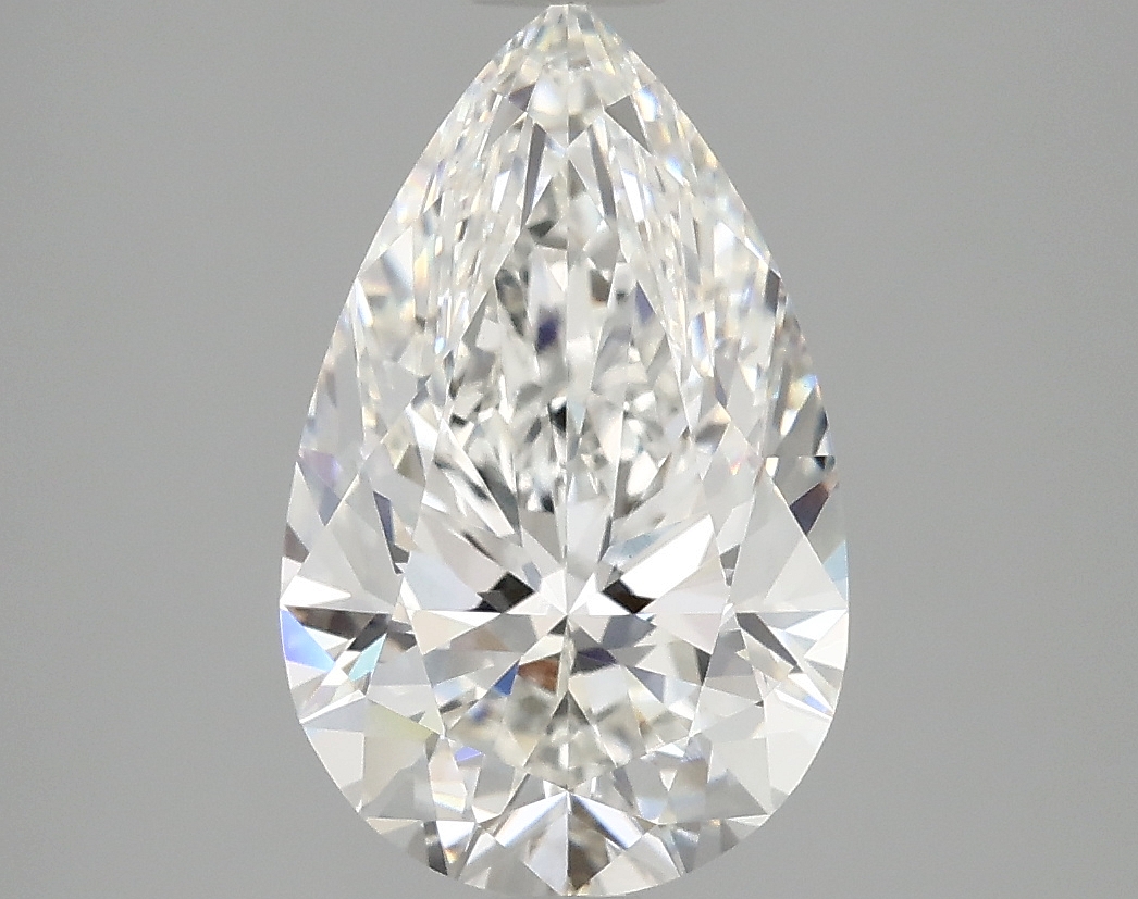 3.08ct Pear F VVS2 IGI-certified lab-grown diamond