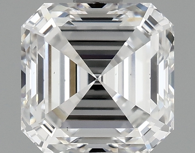 0.98 carat asscher lab-grown diamond