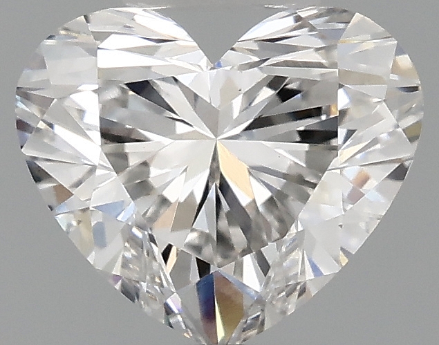0.97 carat heart lab-grown diamond