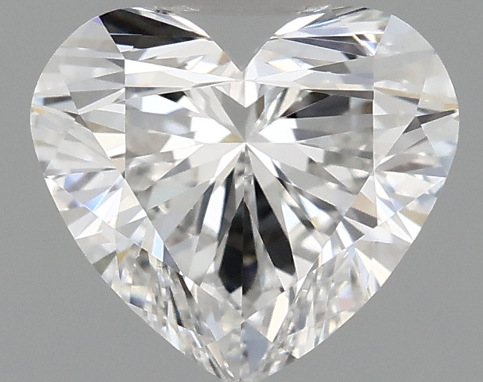 0.97 carat heart lab-grown diamond