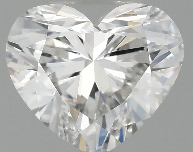 0.97 carat heart lab-grown diamond