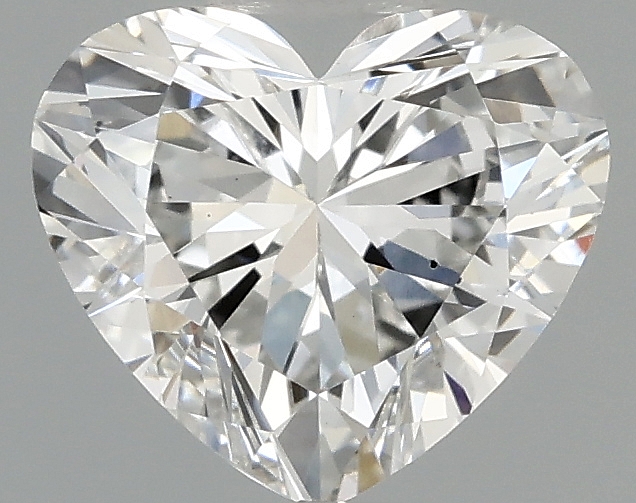 0.97 carat heart lab-grown diamond