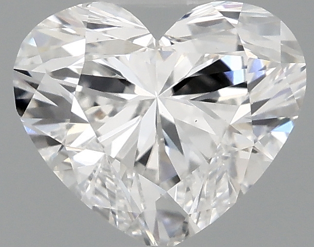 0.97 carat heart lab-grown diamond