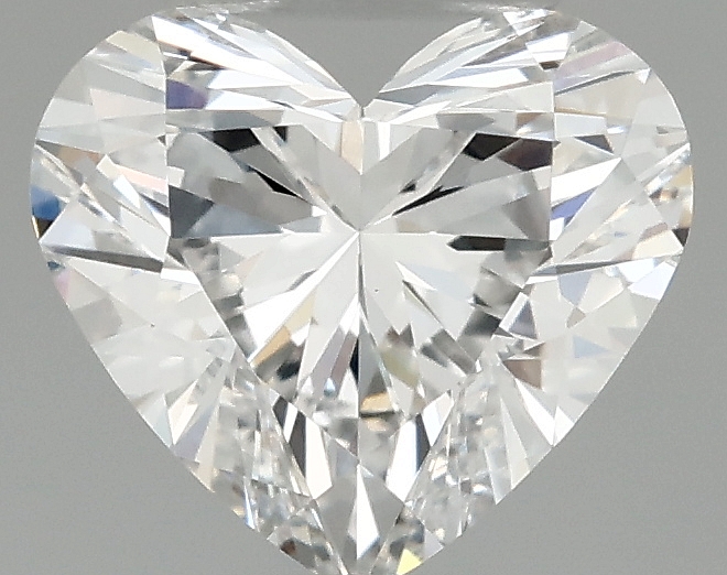 0.98 carat heart lab-grown diamond