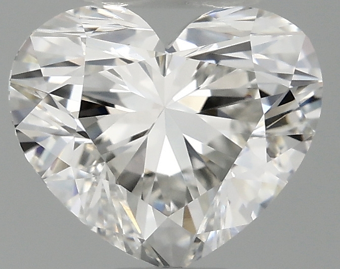 0.97 carat heart lab-grown diamond