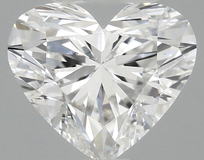 0.97 carat heart lab-grown diamond