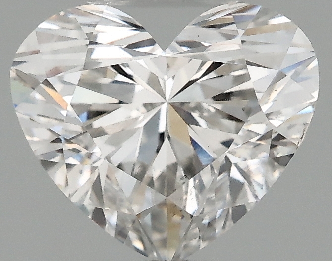 0.97 carat heart lab-grown diamond
